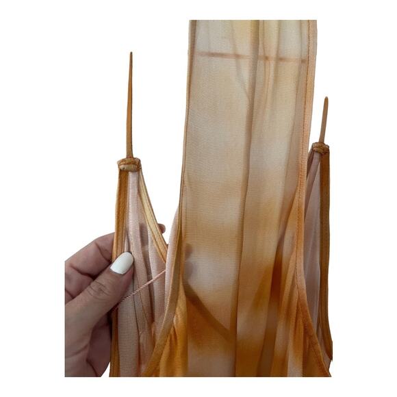 Cult Gaia Domino Printed Midi Coverup Beach Dress Split Front Dusty Dye Size M - Picture 6 of 14